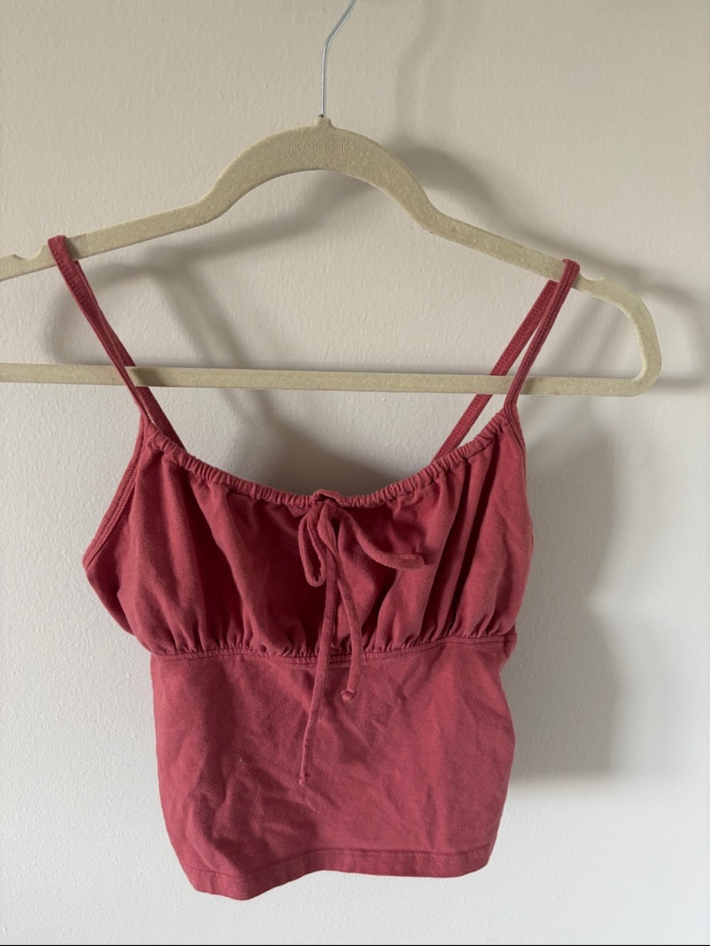 Truly Madly Deeply Rose Tie-Front Tank